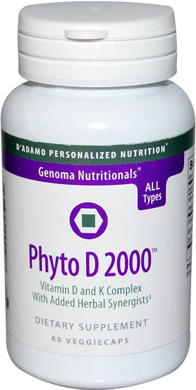 D'Adamo Phyto D 2000 60 Vcaps vue avant avec emballage