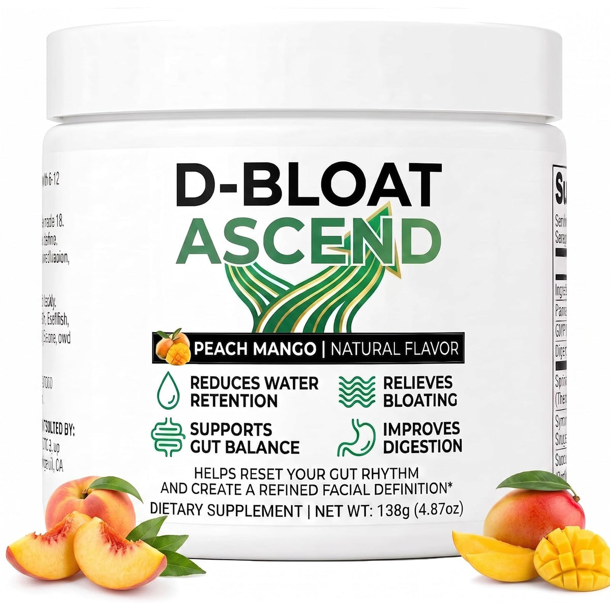 D Ascend Poudre 138g en pot avec étiquette