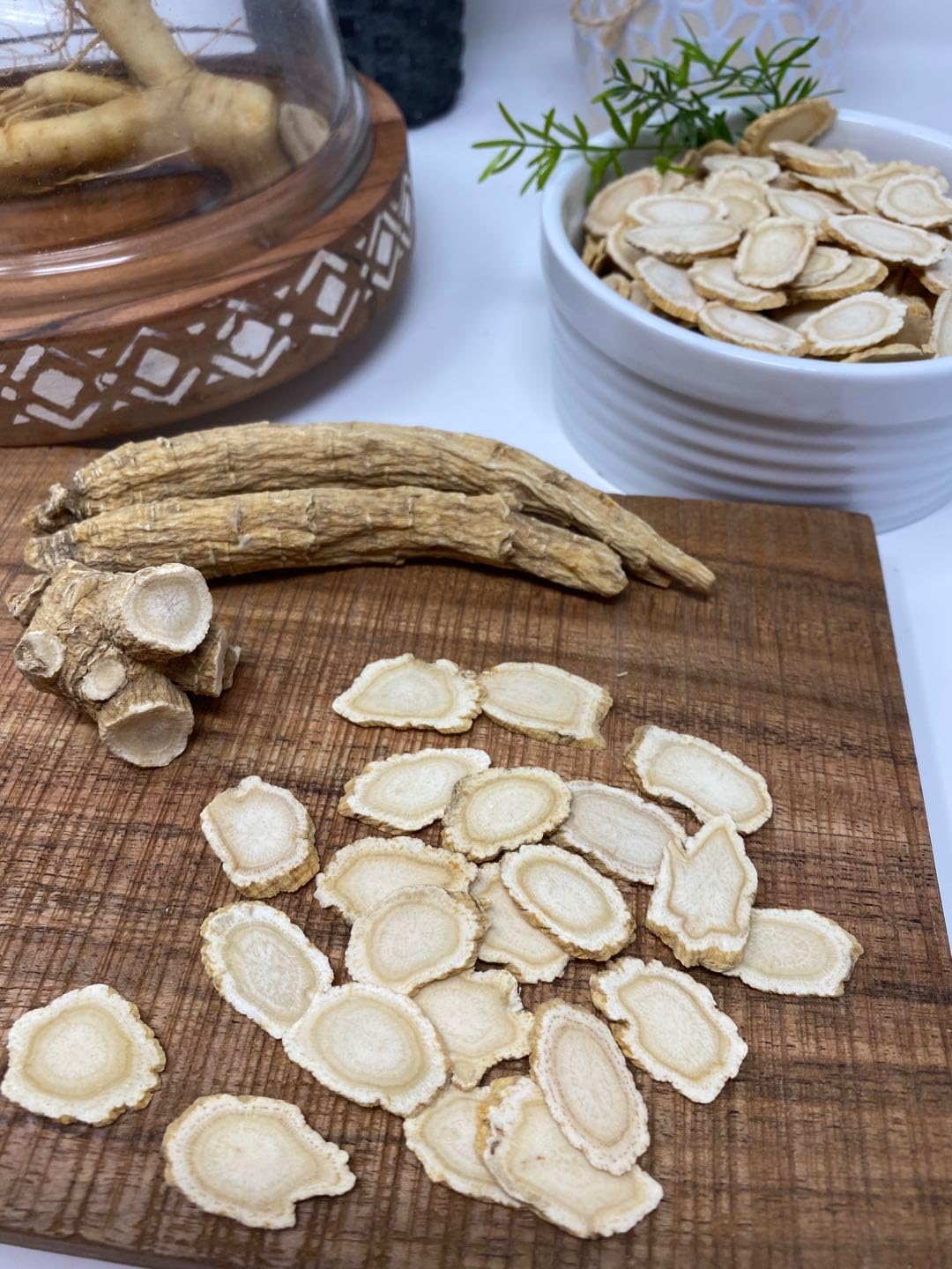 DABC OAK LAND Ginseng Américain en Tranches détail des tranches