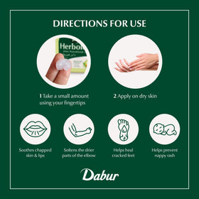 Dabur Herbolene Aloe Jelly application sur la peau