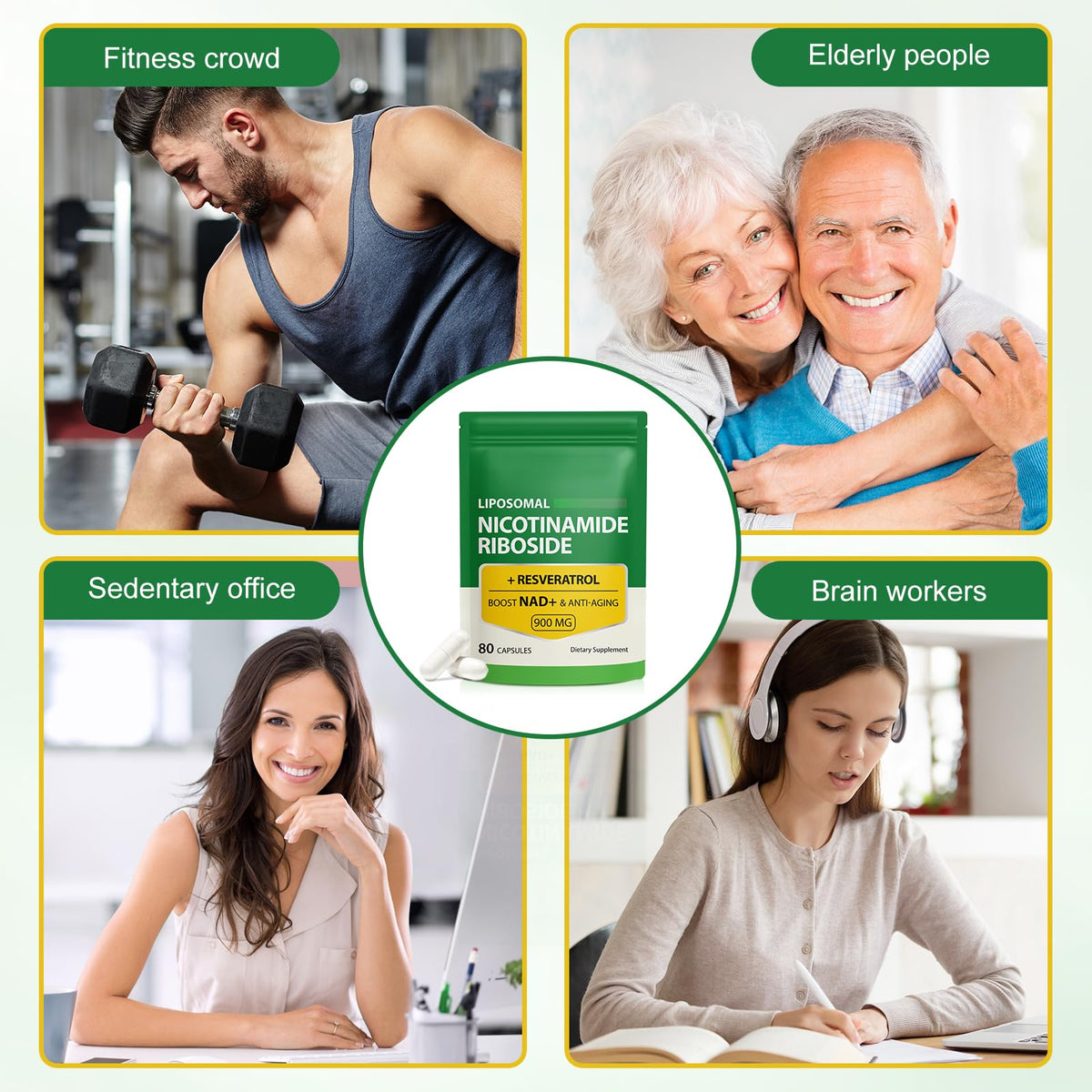 Daiasns Complément NAD 900mg affichant le dosage de 900mg