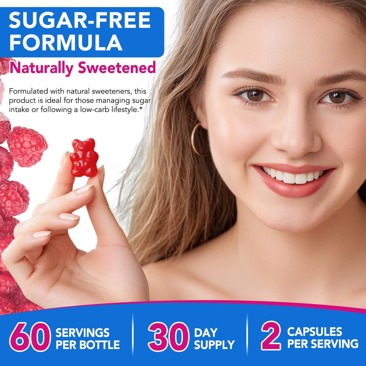 Daiasns Gummies NAC 1000mg boîte ouverte montrant les gummies à l'intérieur