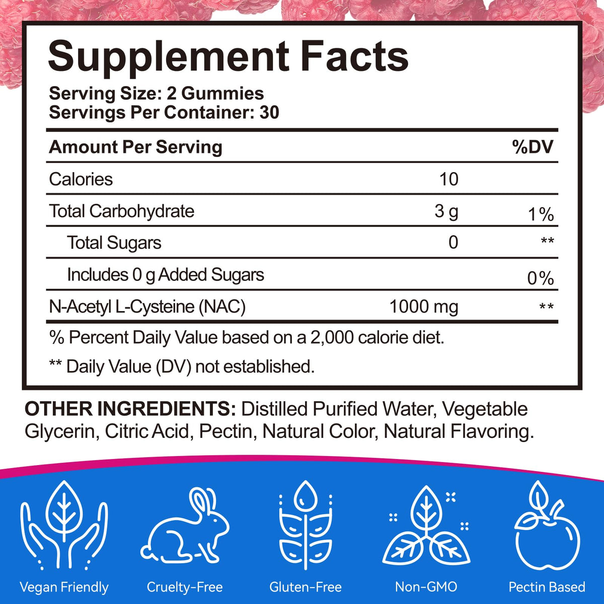 Daiasns Gummies NAC 1000mg sur une table avec d'autres compléments alimentaires