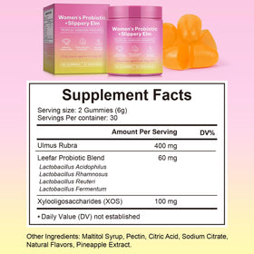 Daiasns Gummies Probiotiques Féminins Ananas, ingrédients principaux
