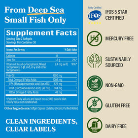 DAIKEN Huile de Poisson 1200mg gélules en main