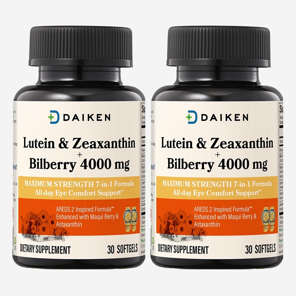 DAIKEN Luteine & Zéaxanthine 30 gélules molles, vue de l'emballage avant