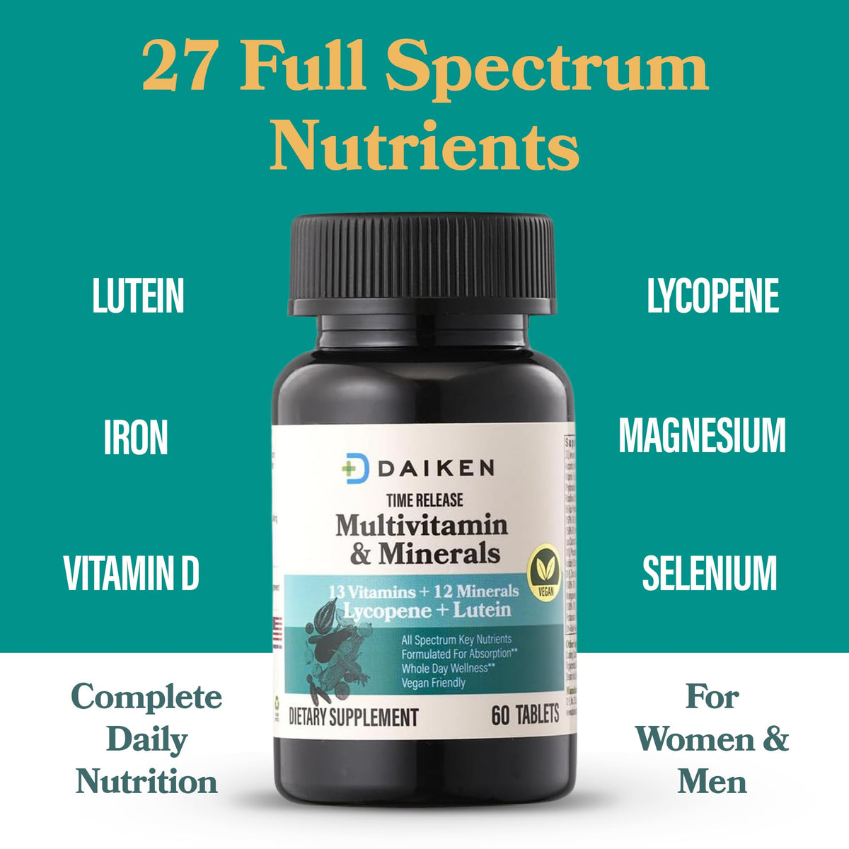 DAIKEN Multivitamines Mini, comprimés sur un fond blanc