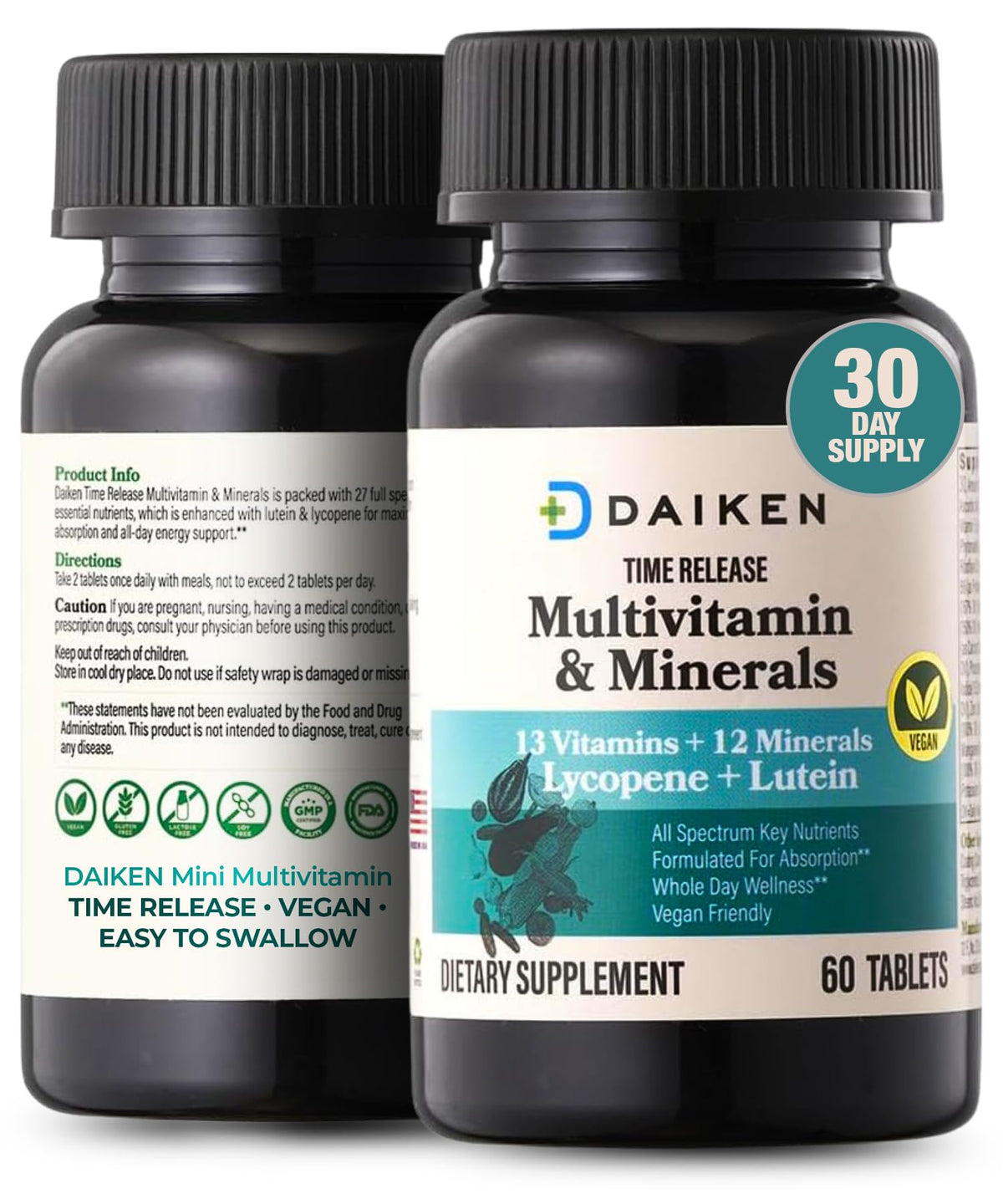 DAIKEN Multivitamines Mini, emballage et informations nutritionnelles