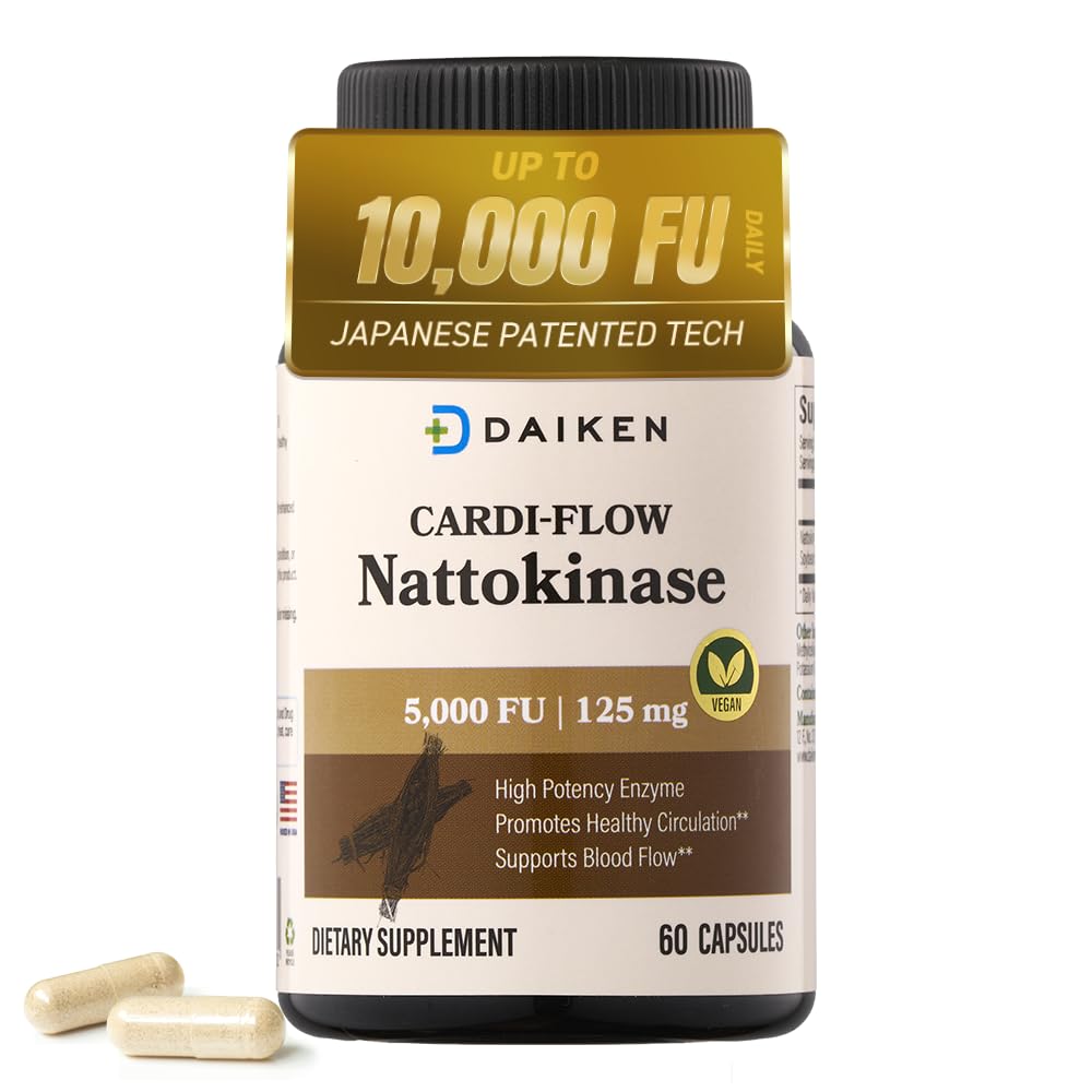 DAIKEN Nattokinase 5000 FU 60 capsules vue de face