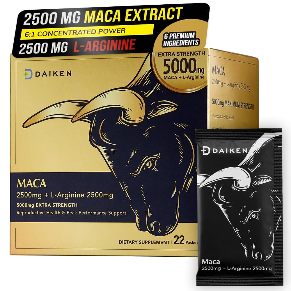 DAIKEN Poudre de Racine de Maca Péruvienne Bio 231g sachet avant