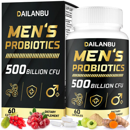 Dailanbu Probiotiques pour Hommes 500 Milliards CFU - Flacon avant