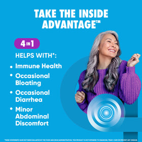 daily Advantage Probiotique capsules ouvertes sur une table
