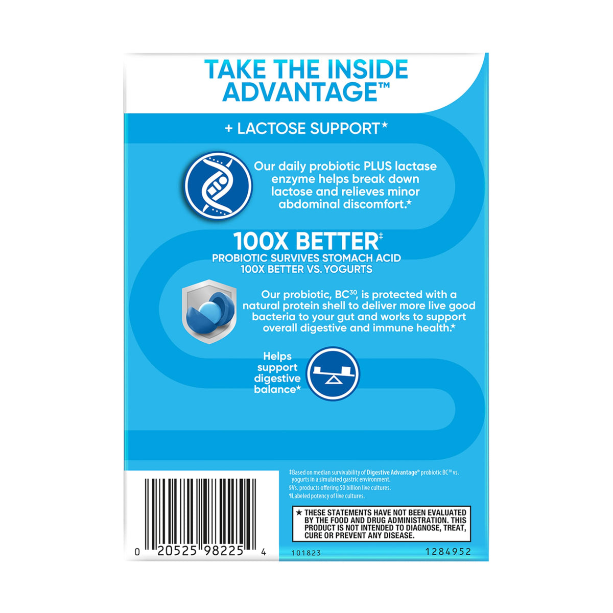 daily Advantage Probiotiques 96 capsules avec d'autres compléments