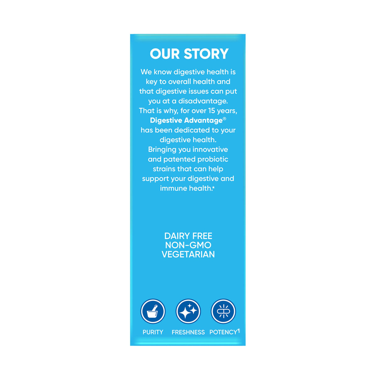 daily Advantage Probiotiques 96 capsules sur une table en bois