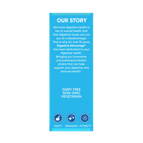 daily Advantage Probiotiques 96 capsules sur une table en bois