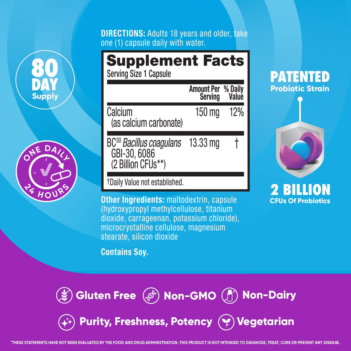 daily Advantage Probiotiques capsules ouvertes