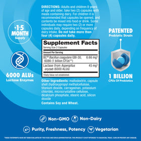daily Advantage Probiotiques + Enzymes Lactase avec d'autres compléments