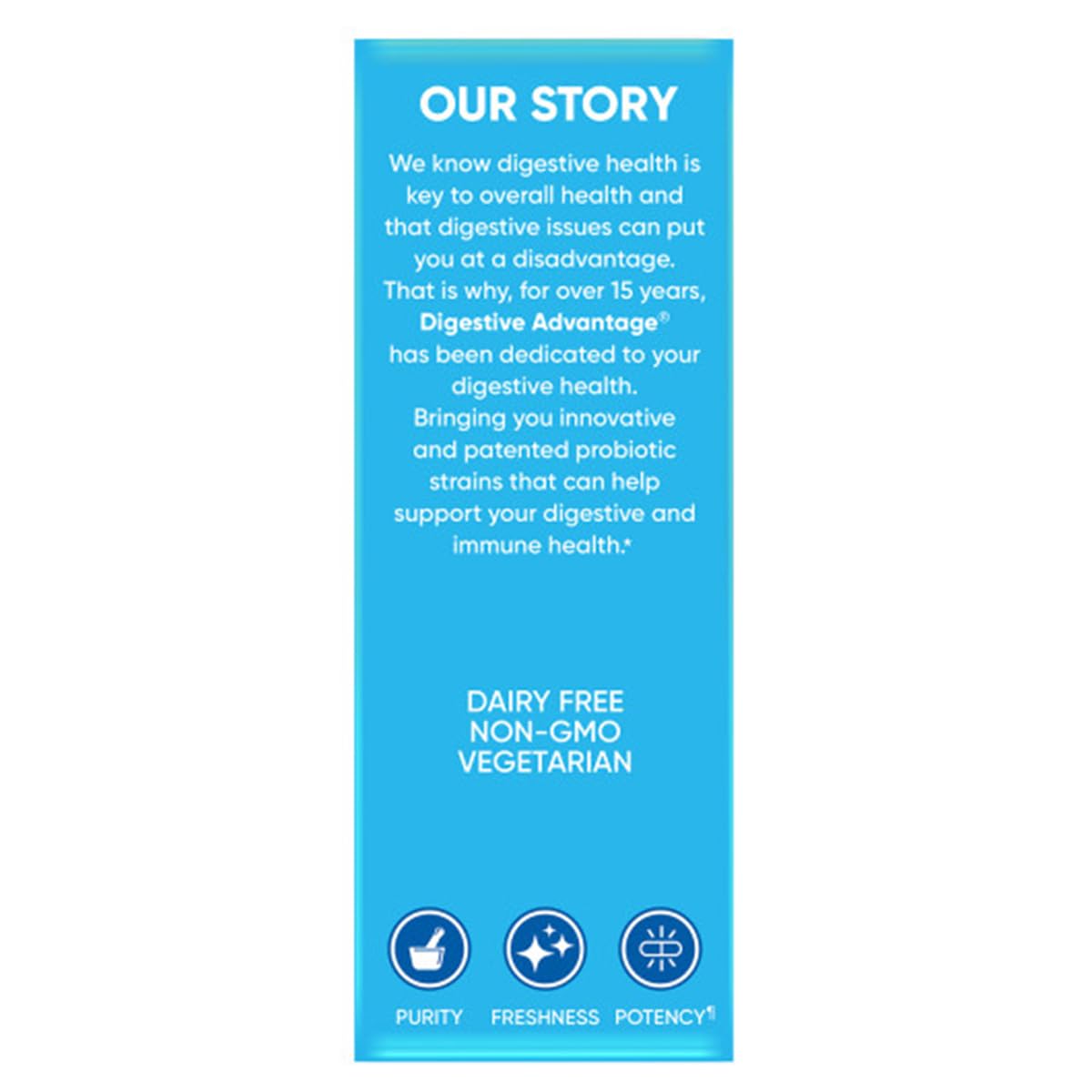 daily Advantage Probiotiques + Enzymes Lactase ingrédients sur l'étiquette