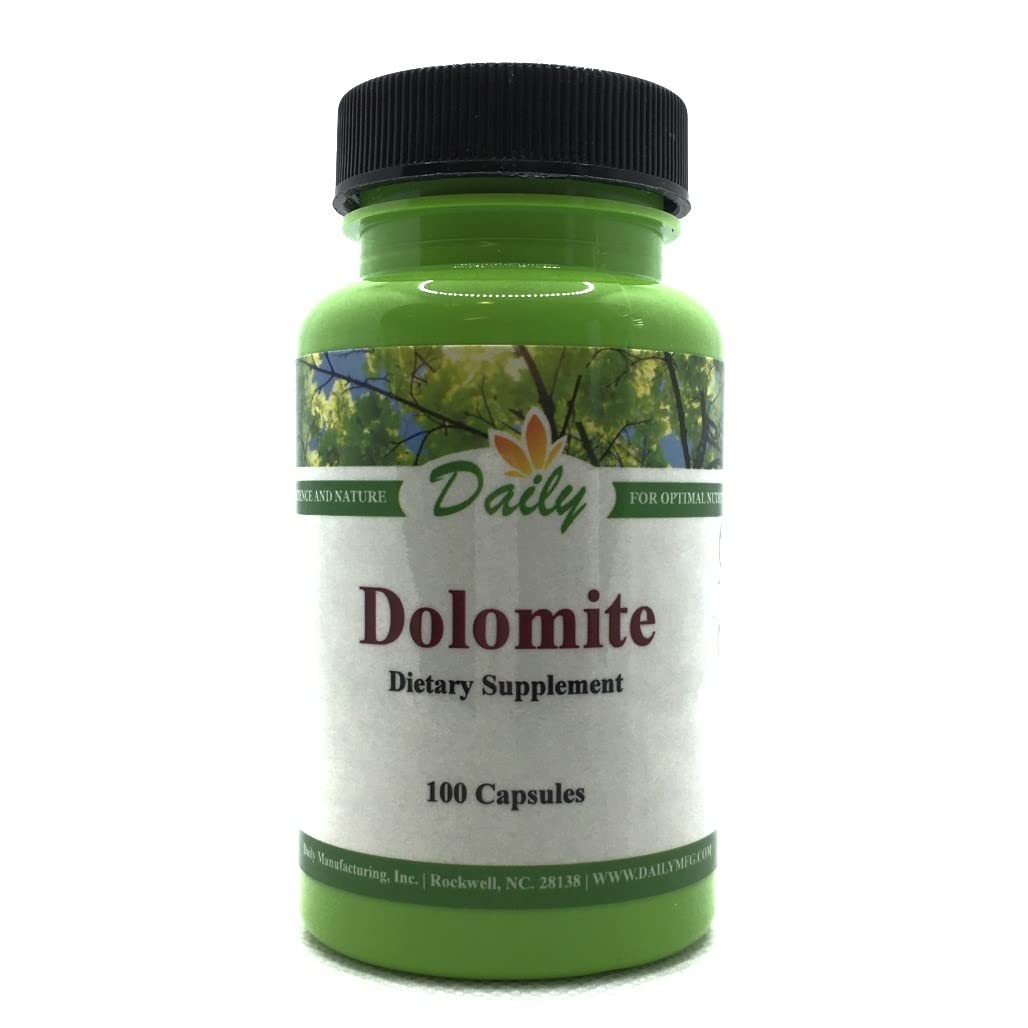 Daily Manufacturing Dolomite 100 Capsules vue de face