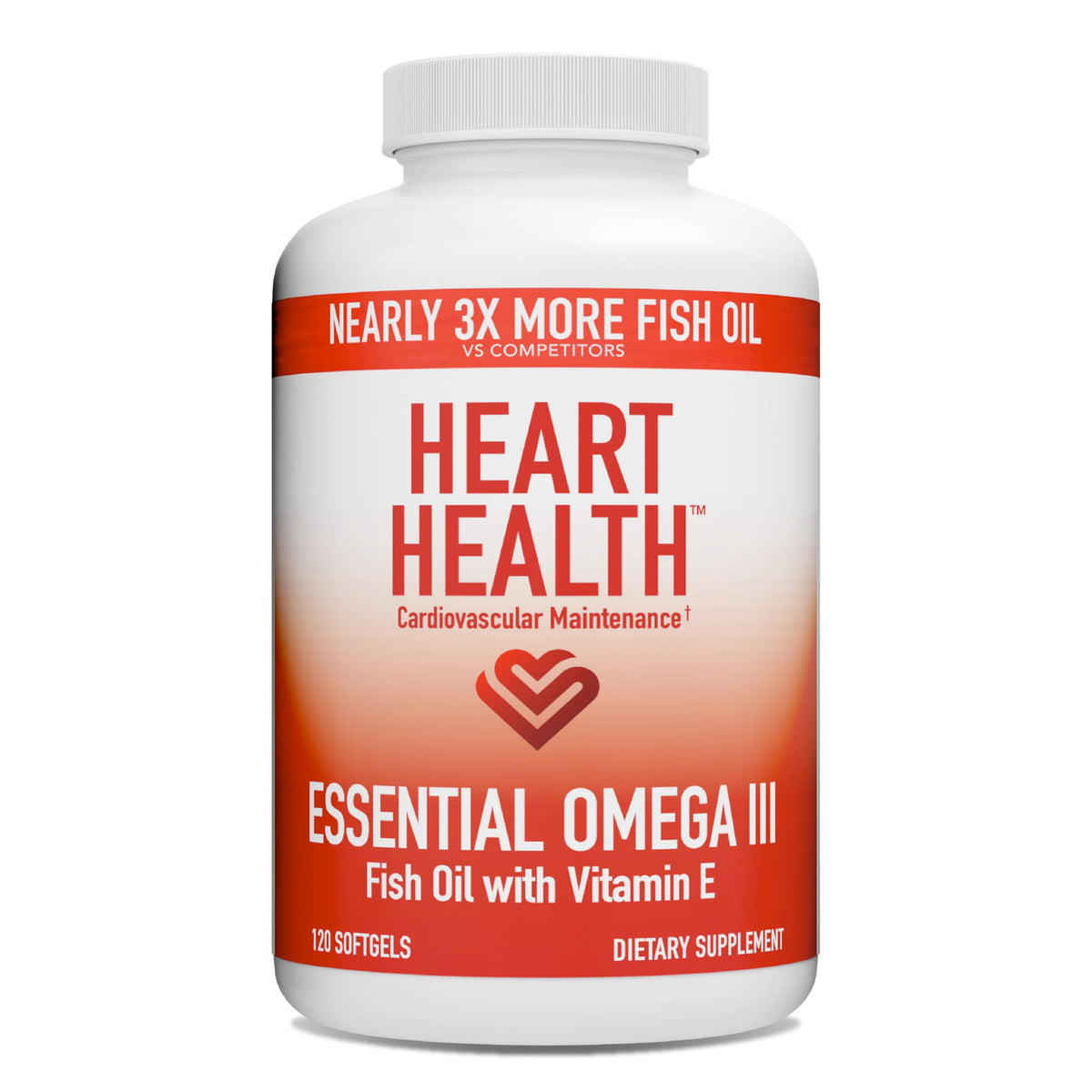 daily wellness Cardiovascular Maintenance huile de poisson omega 3 gélules front view