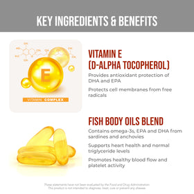 daily wellness Cardiovascular Maintenance huile de poisson omega 3 gélules côté