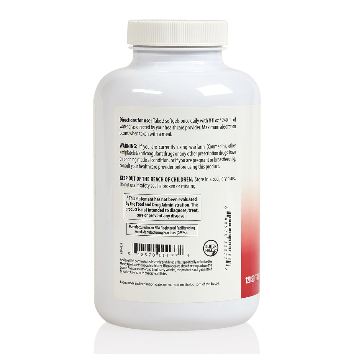 daily wellness Cardiovascular Maintenance huile de poisson omega 3 gélules sur une table