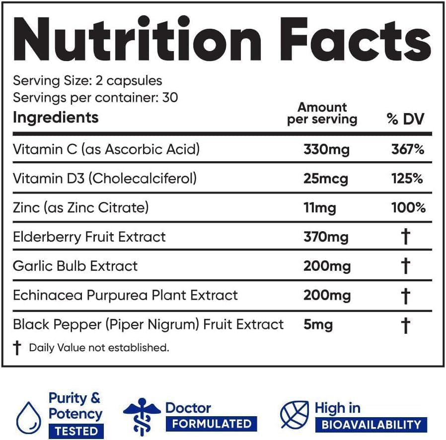 daily wellness Complément Alimentaire 6-en-1 capsules sur une surface blanche