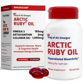 daily wellness Huile Arctic Ruby 1000mg Omega 3 60 gélules vue de face