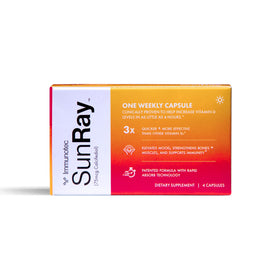 daily wellness Sunray® complément alimentaire en vitamine D 25-hydroxyvitamine D, boîte de 4 capsules