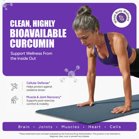 daily wellness Theracurmin 300mg capsules avec étiquette détaillée