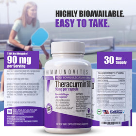 daily wellness Theracurmin 300mg ingrédients sur l'étiquette