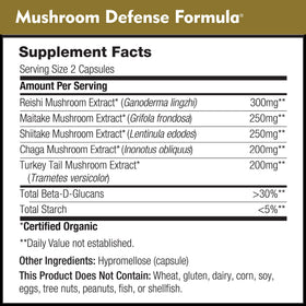 DailyNutra Champignon Défense 1200mg sur une table
