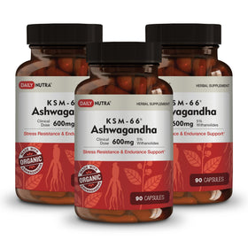 DailyNutra KSM-66 Ashwagandha 600mg 270 capsules front view