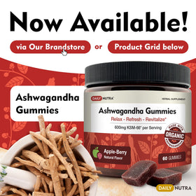 DailyNutra KSM-66 Ashwagandha 600mg capsules in hand