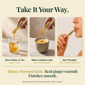 DAILYROOT Shot de Curcuma Liquide 1000mg en verre avec gingembre