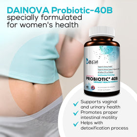 Dainova Nutrition Probiotiques pour Femmes étiquette avec ingrédients