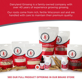 Dairyland Ginseng Racines avec d'autres ingrédients de cuisine