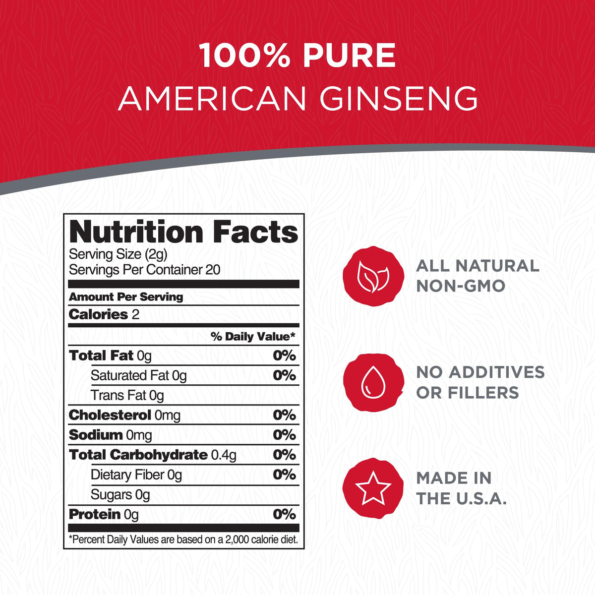 Dairyland Ginseng Sachets, thé en sachets, vue latérale