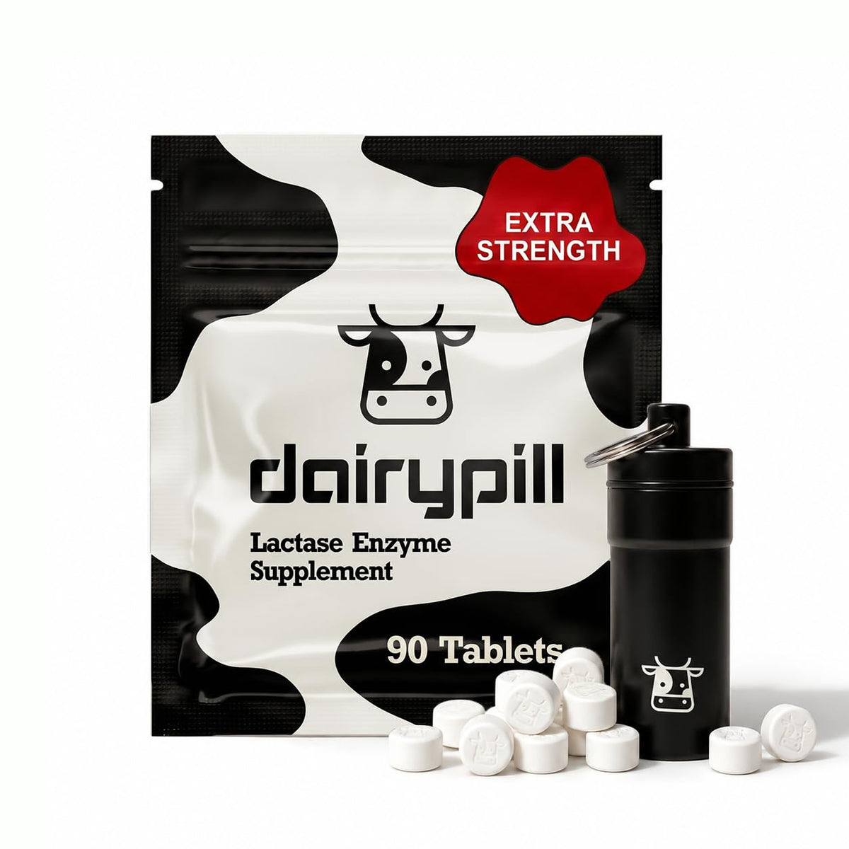 DairyPill Enzymes Lactase 18000 FCC boîte de 90 comprimés