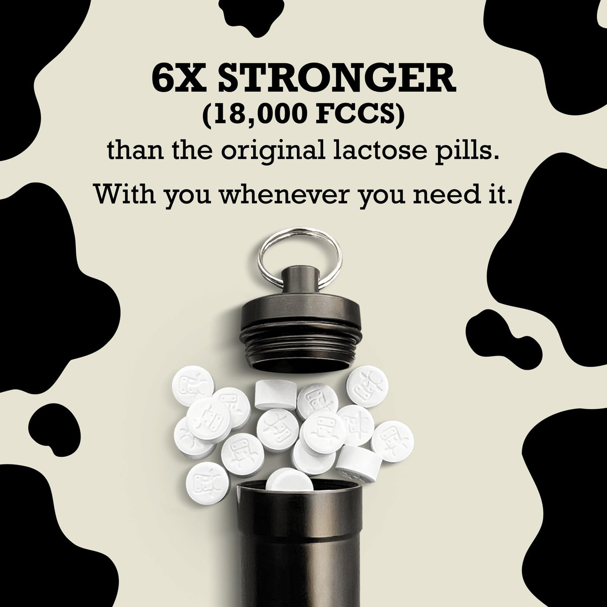 DairyPill Lactase 18000 FCC emballage recyclable