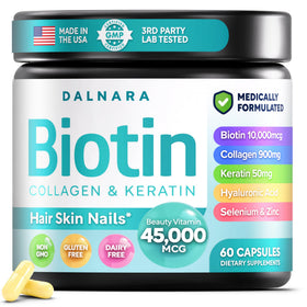 Dalnara Biotine Collagène Kératine 120 capsules avant ouverture