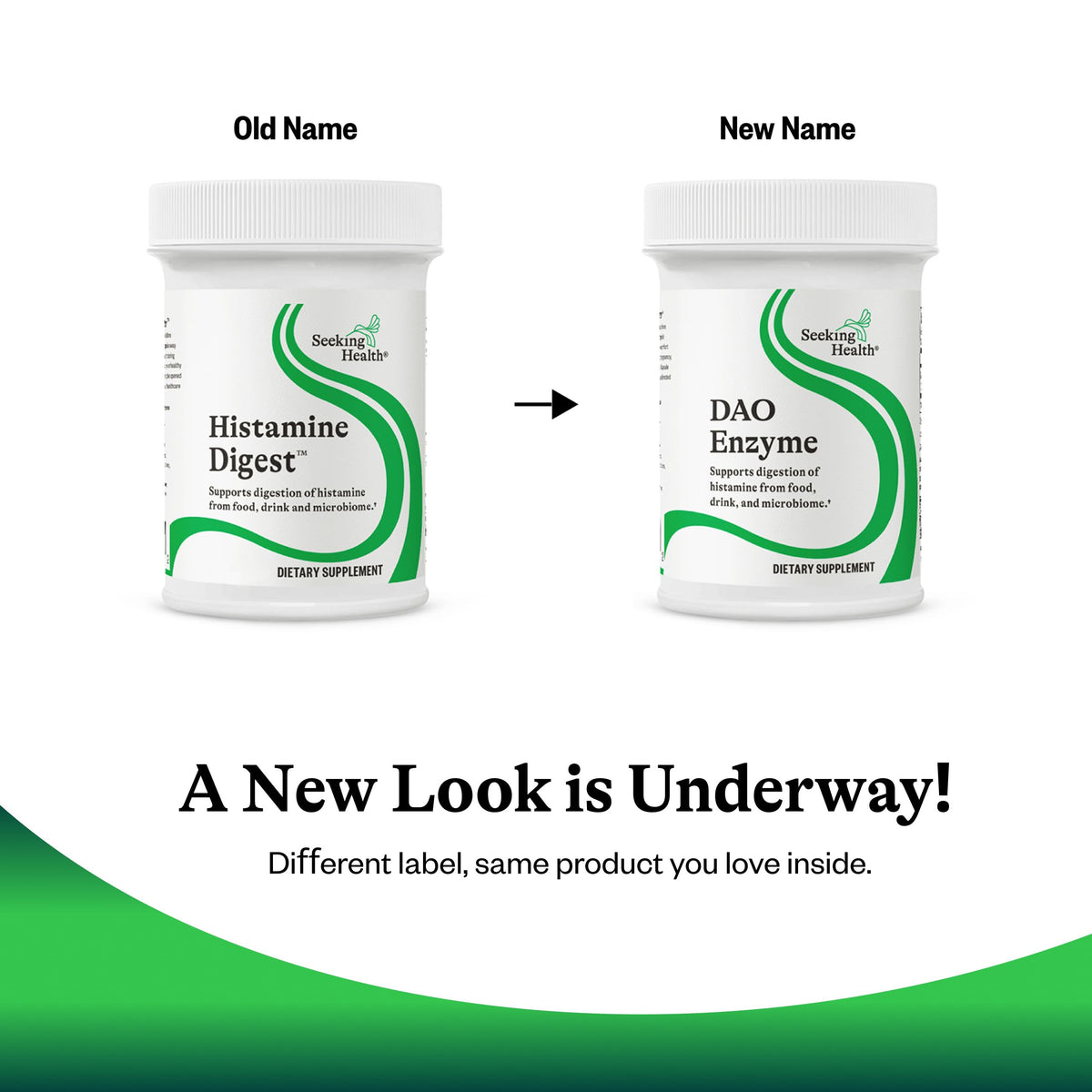 DAO Enzyme de Seeking Health avec capsules visibles