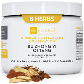 DAO Labs Bu Zhong Yi Qi Tang Ginseng Astragalus 100 Capsules front view