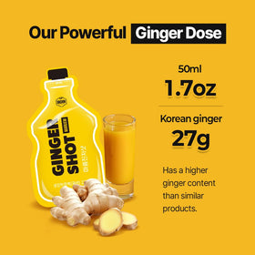 DASHIN Shot de Gingembre Coréen dans un verre avec de l'eau