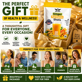 DAUSON Shots de Gingembre et Curcuma, étiquette avec informations nutritionnelles