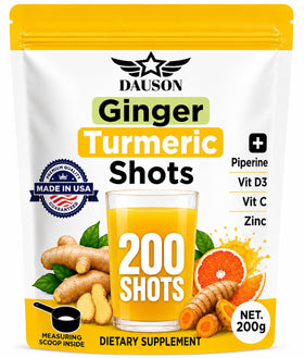 DAUSON Shots de Gingembre et Curcuma, vue avant du produit