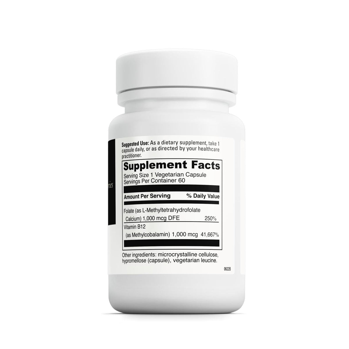 DAVINCI 5-MTHF/B12 MC 2000 capsule ouverte montrant son contenu