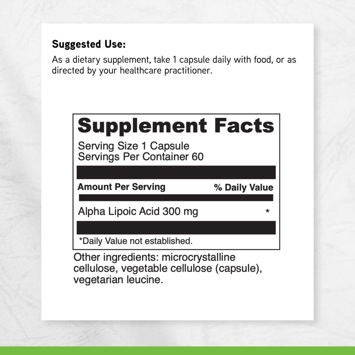 DAVINCI Acide Alpha-Lipoïque 300 mg capsules en main
