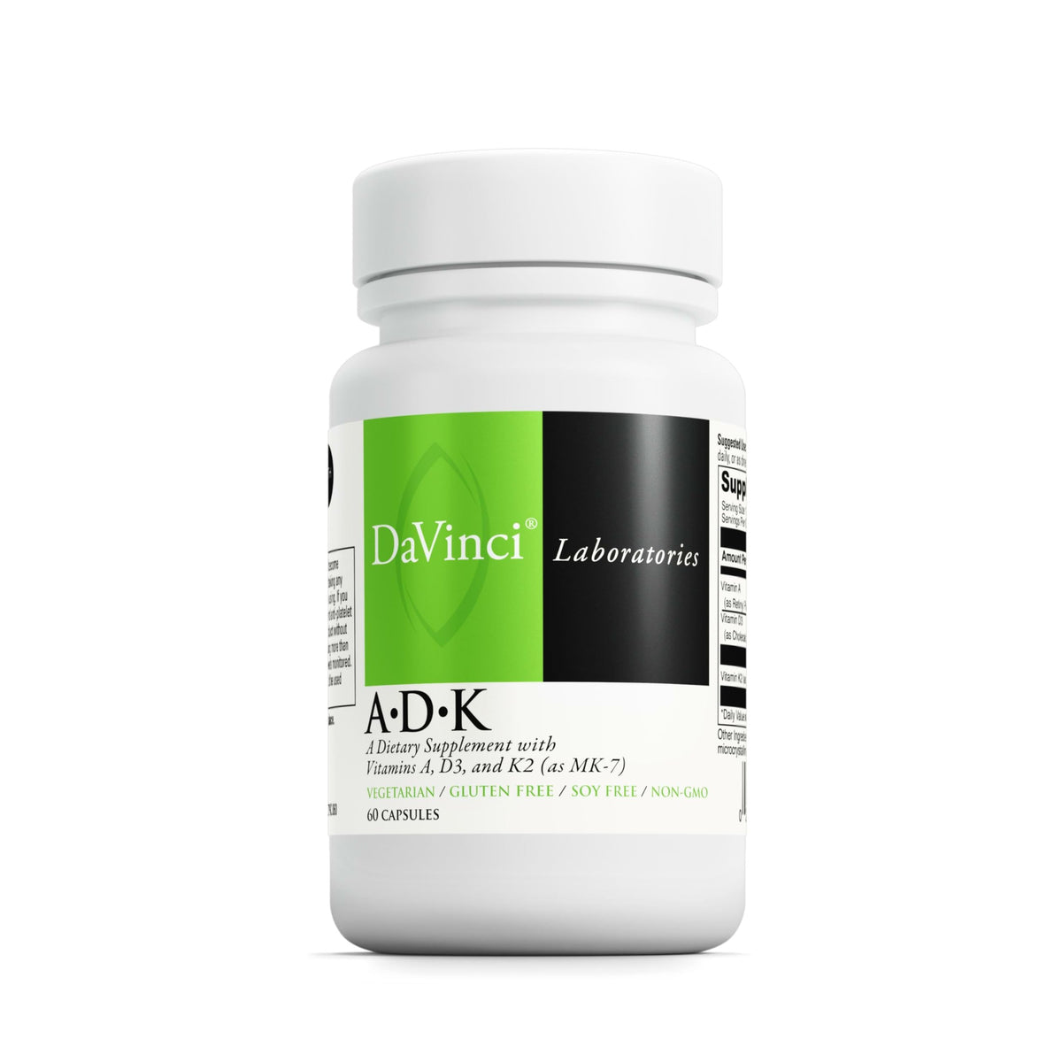 DAVINCI ADK complément alimentaire 60 capsules vue de face