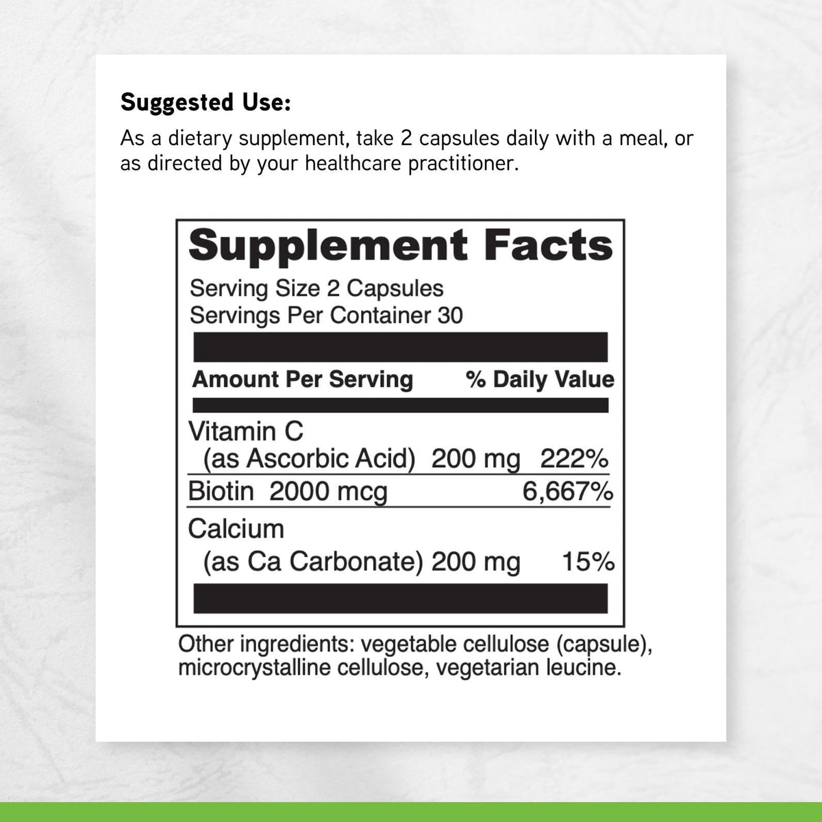 DAVINCI Biotine 60 capsules en main